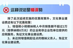 文化事业建设费优惠政策延续啦！这些文化事业建设费的说法Yes or No？图片