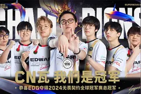 创造历史，中国战队EDG首夺2024无畏契约全球冠军赛总冠军图片