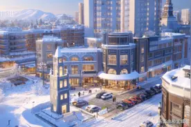 AI下的厦门雪景图片