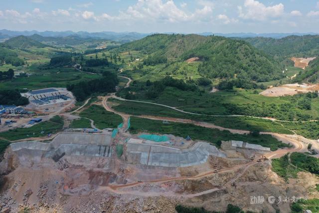 贵州在建最大水利工程宣威水库每天保持3500立方米的开挖强度