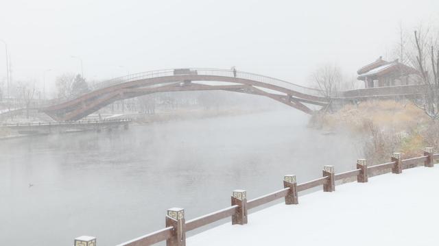 清河之洲，在河之洲看雪景！
