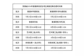 2024安徽新高考志愿填报6月29日开始图片