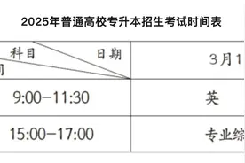 河南2025年普通高校专升本、对口招生文化课考试时间调整图片