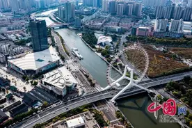 【桥见中国】天空之镜与“天津之眼”对望 “桥”见津门非凡魅力图片