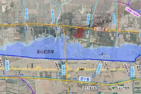 金山拦洪库大坝提升加固工程建设正酣 已完成七成进度图片