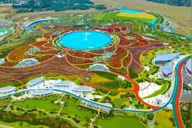 国内坝体最高尾矿库变身“花海” 四川攀枝花阿署达四季花海景区正式开园图片