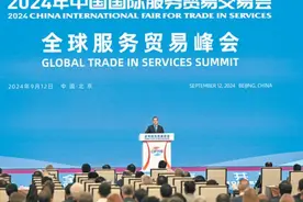 二○二四年服贸会全球服务贸易峰会在京举行图片