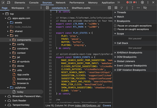 苹果因忘记禁用一个关键设置，新版App Store前端代码被完整扒下