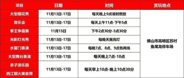 看烟花+品美食+听音乐！高明西江烟火寻味周启动