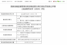 重庆市武隆融兴村镇银行被罚60万元：因贷款五级分类不准确等图片