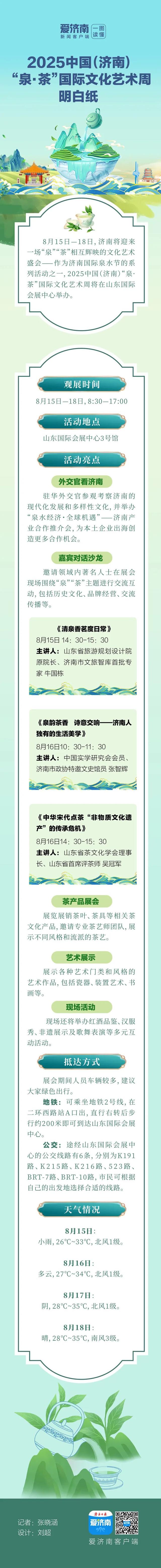 去哪看？啥亮点？2025中国（济南）“泉·茶”国际文化艺术周明白纸来了