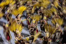 里约狂欢节特级组舞校竞演精彩纷呈图片