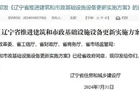 事关住宅老旧电梯更新和加装等基础设施设备更新，辽宁印发方案！图片