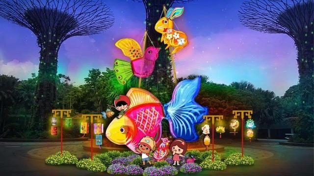 滨海湾花园中秋灯会登场！提灯笼、做手工、吃美食全免费
