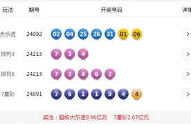 8月10日体彩开奖公告图片