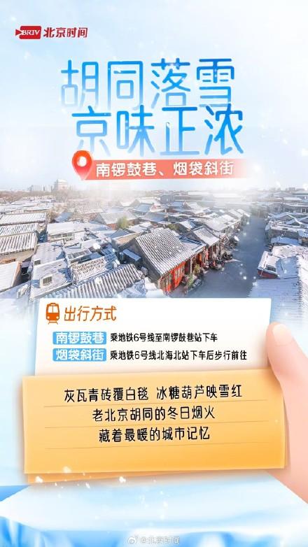 雪后周末处处藏冬 北京赏雪打卡指南来了