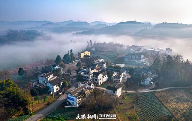 天眼影像｜黔西：冬日乡村景色美