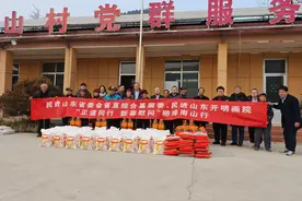 山东民进省直综合基层委、山东民进开明画院联合开展新春慰问活动图片