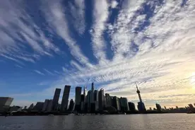 上海今天的橙色晚霞你拍到了吗？冷空气“摆烂”，回暖战线继续拉长，直到……图片