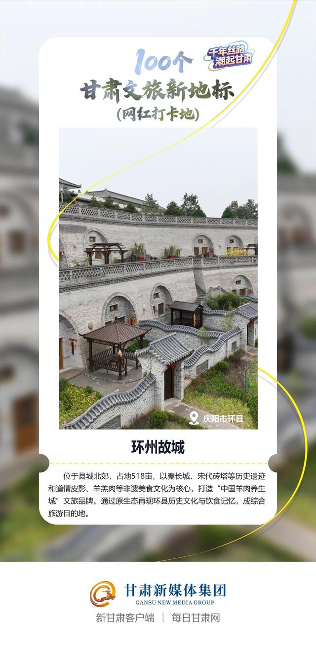 【微海报】100个甘肃文旅新地标(网红打卡地)——陇东南地区