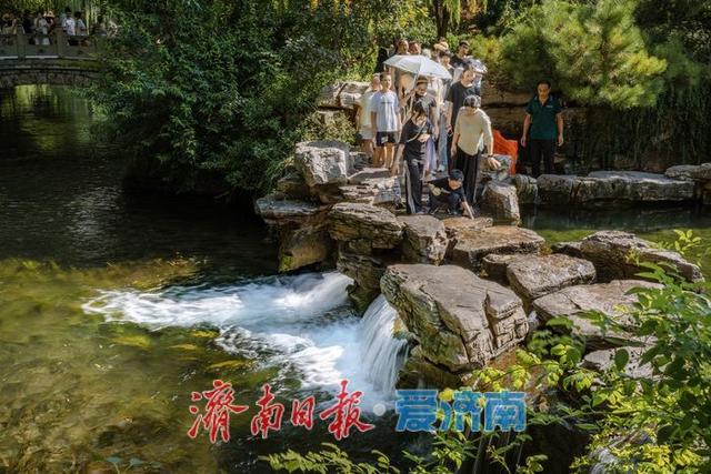 趵突泉水位攀升至 28.92 米，景区瀑布景点成为新打卡亮点