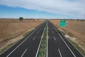 长太高速公路项目长岭北互通连接线交工通车图片