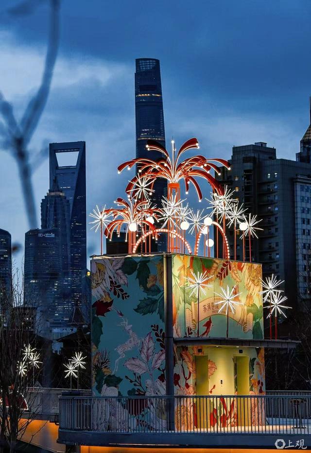 苏州河畔“灯影生花，鹊鹿和鸣”，上海苏河湾万象天地启动冬季主题活动