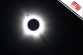 国际丨60秒多角度看2024年全球唯一一次日全食