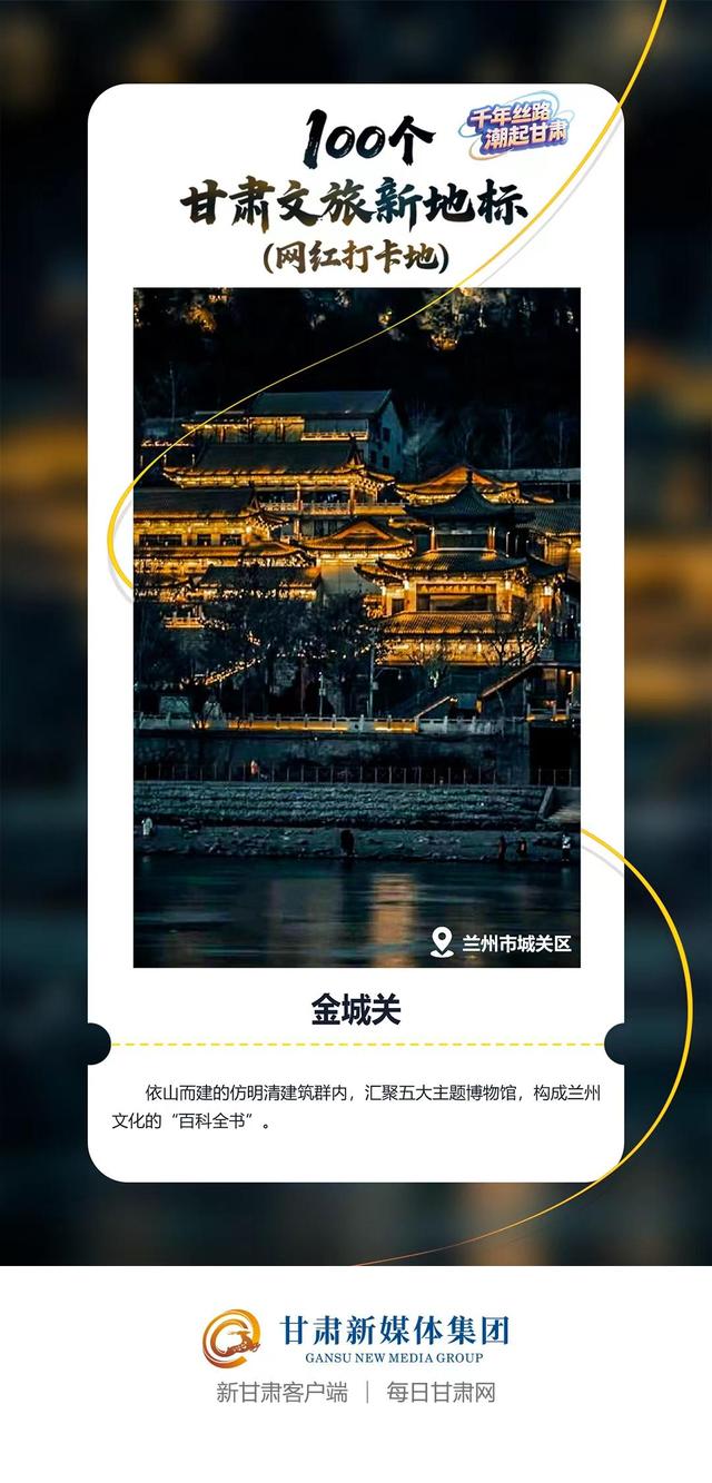 【微海报】100个甘肃文旅新地标(网红打卡地)——沿黄四市(州)
