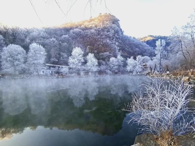 本溪水洞冬序：雾凇渡鸭，琴湖藏冬