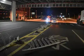 驾照刚领一天，误将油门当刹车图片