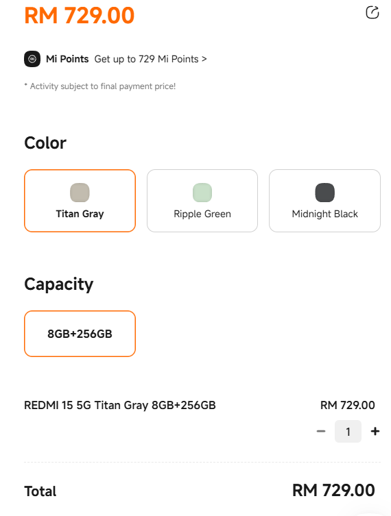 REDMI 15 5G手机发布 配7000mAh电池 售价约1200元