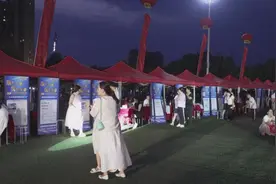 河南沈丘举办2024年“百日千万招聘专项行动”夜场招聘会图片