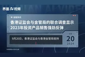 香港证监会与金管局的联合调查显示2023年投资产品销售强劲反弹视频封面