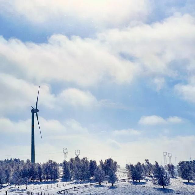 御道口草原森林风景区的冰雪之美