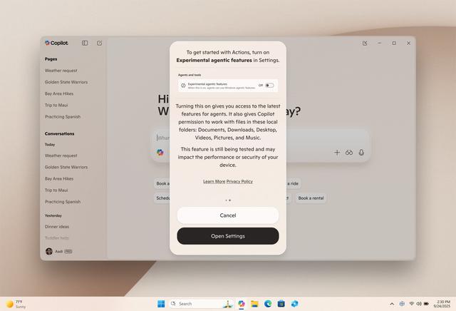 微软 Win11 迎来“AI 管家”：像真人一样完成桌面任务