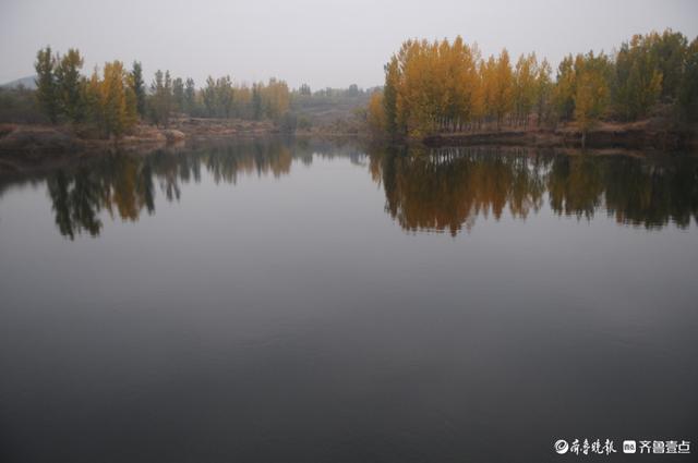 淄川杏山水库，色彩多姿