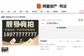 同一人拍下两个尾号77777777手机号，成交价超五百万！图片