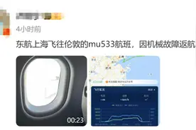 突发！东航航班因故障返航，有乘客目睹“空中放油”图片