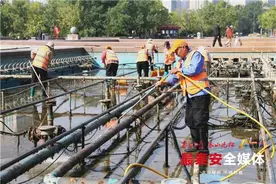 泰山广场音乐喷泉进行管理提升图片