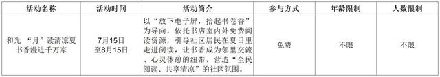 躲进书店过夏天！石景山这些宝藏书店7月活动预告