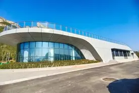 济南南山103省道并渡口驿站即将建成，造型优雅寓意悠远图片