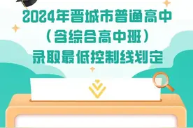 晋城市普通高中录取最低控制分数线划定图片