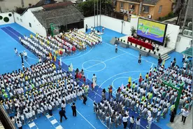太酷啦，五马街晨跑少年！温州一小学把体育课开进历史文化街区图片