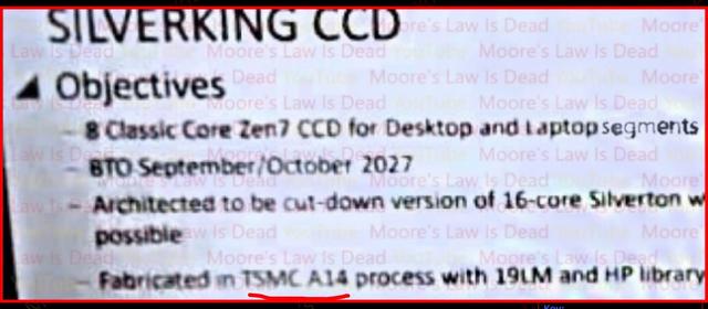 AMD“Zen 7”处理器新爆料：含 8 核 / 16 核台积电 A14 制程 CCD