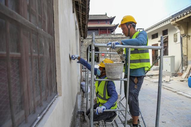荆州古城三义街历史文化街区修缮改造全面推进