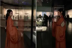 大武汉一日丨惊艳！武汉小姐姐元宵节走红省博图片
