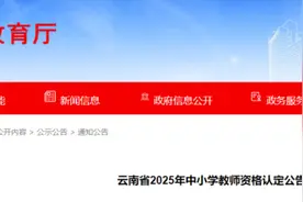 速看！事关云南省2025年中小学教师资格认定图片