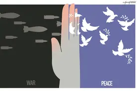中国日报漫画：希望世界和平，不再有战争和冲突图片