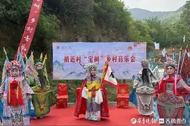 济南市历城区捎近村“宝树”乡村音乐会开幕图片